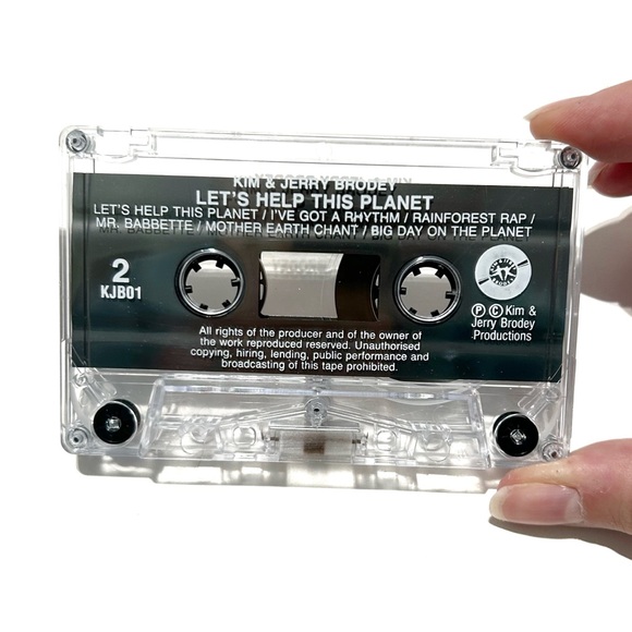 Vintage 1990 Kim and Jerry Brodey Let’s Help This Planet Music Cassette Tape Kid - Picture 2 of 10